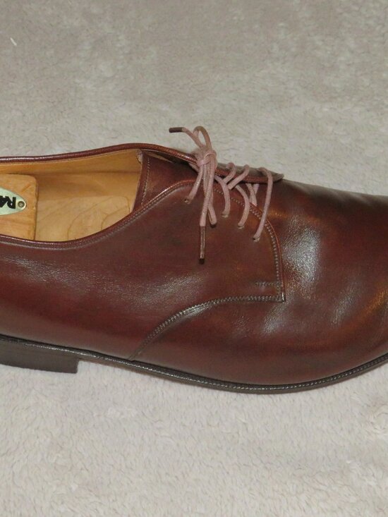 E. Vogel Bespoke Brown Calf Leather Plain Toe Derby 11 EE main image 6